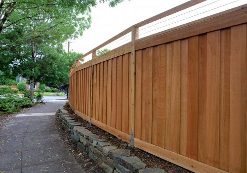 New Cedar Wood Fence
