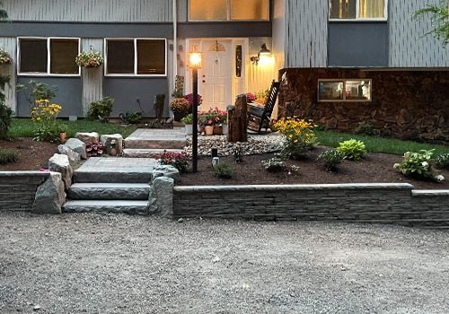 Landscaping4 brick retaining wall