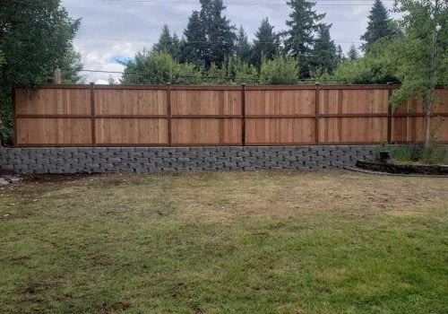 Fence and retaining wall